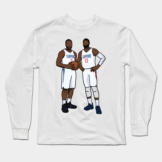 Kawhi Leonard x Paul George - Los Angeles Clippers Long Sleeve T-Shirt by xavierjfong